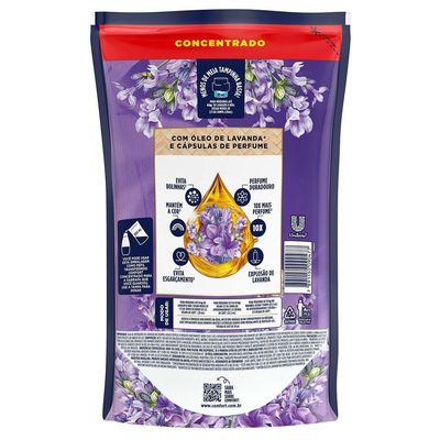 Amaciante De Roupas Comfort Concentrado Lavanda Refil 900ml