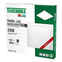Kit 5 Painel Led Emb Quad Lys 24w 6500k Taschibra
