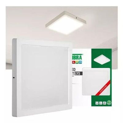 Kit 5 Painel Led Sob Quad Lys 24w 6500k Taschibra