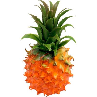 Kit 3 Abacaxi Tropical Isopor Enfeite Fruta Artificial 23cm