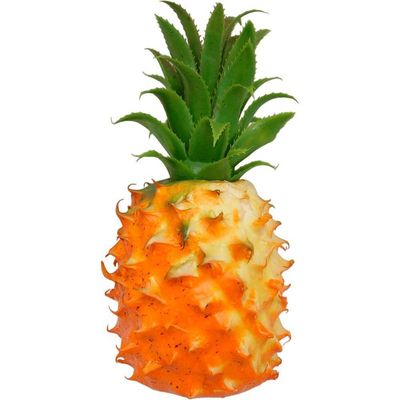 Kit 4 Abacaxi Tropical Isopor Enfeite Fruta Artificial 23cm