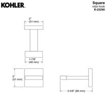 Cabide Square Kohler Cromado 23290br-cp