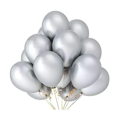 Balão Cromado Alumínio Natural - 12 Polegadas - 25 Unidades