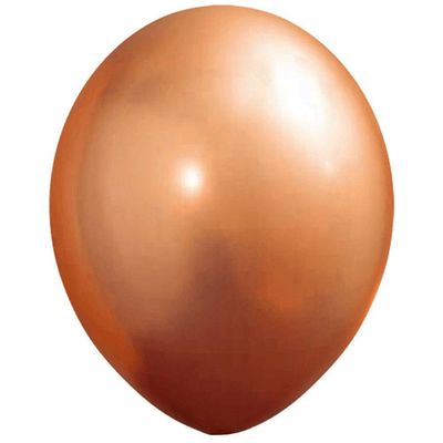 Balão Cromado Alumínio Bronze - 16 Polegadas - 10 Unidades