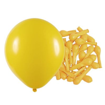 Balão De Látex Amarelo - 9 Polegadas - 50 Unidades