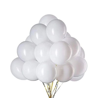 Balão De Látex Branco - 8 Polegadas - 50 Unidades
