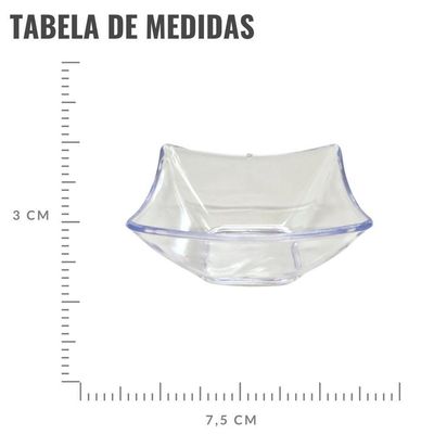 Mini Gourmet Quadrado 90 Ml - 7,5cm X 3cm Cor Preto