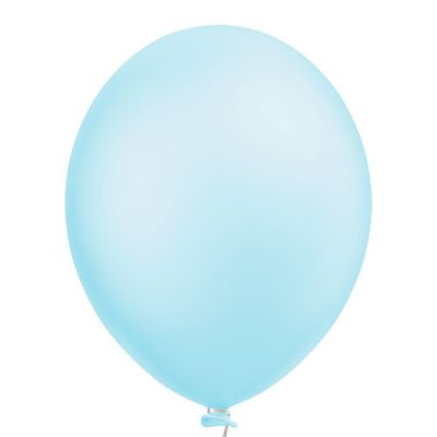 Balão Candy Perolizado Azul Claro - 9 Polegadas - 25 Unidades