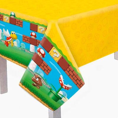 Toalha De Mesa Super Mario - 1,2m X 1,8m