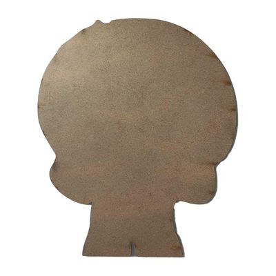 Enfeite De Mesa Caveira Halloween Mdf - 22cm X 19cm