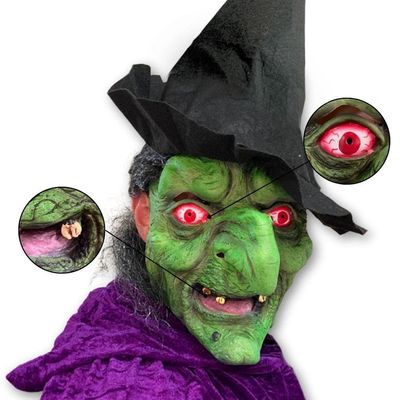 Máscara Bruxa Velha Halloween Látex - 01 Unidade