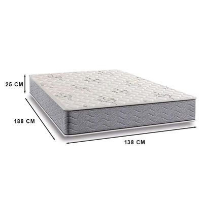 Colchão Casal 138 Grécia Molas Ensacadas Cinza 25x138x188cm