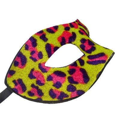 Máscara De Carnaval Veneziana Oncinha Neon Fluor