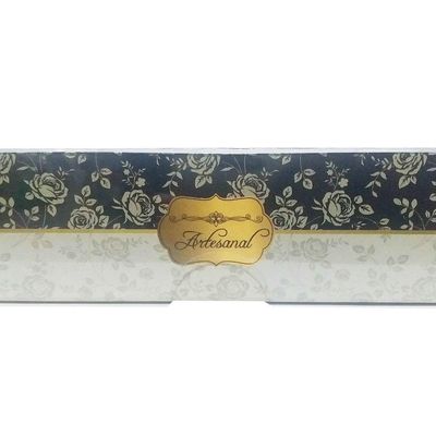 Caixinha Para Bombom Verde Flores - 20 Cavidades