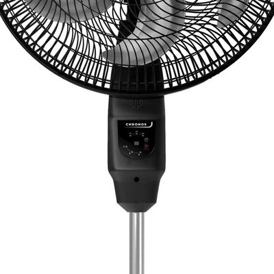Ventilador De Coluna Mallory Chronos 6 Pás 140W Preto Grafite 220V