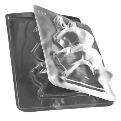 Forma De Silicone Coelho Diamantado - 10,2cm X 18cm - 4 Un