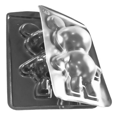 Forma De Silicone Urso Grande - 11,7cm X 18cm - 4 Unidades