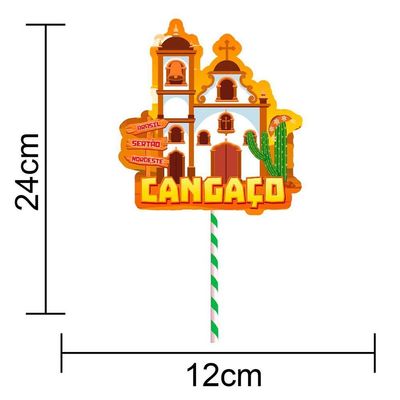 Topo De Bolo Festa Junina Cangaço - 7 Itens