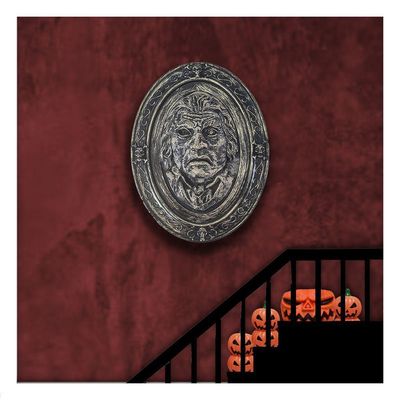 Enfeite Halloween Quadro Amaldiçoado Com Luz E Som