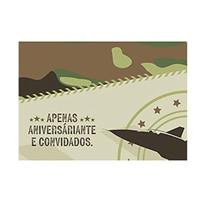 Painel Decorativo Exército 1,25m X 0,89m - 4 Partes