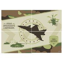 Painel Decorativo Exército 1,25m X 0,89m - 4 Partes
