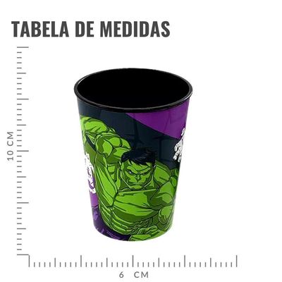 Copo De Plástico Hulk - 320 Ml