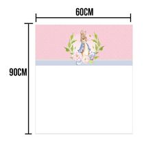 Saco Para Cesta Pedro Coelho Rosa - 60cm X 90cm - 10 Un