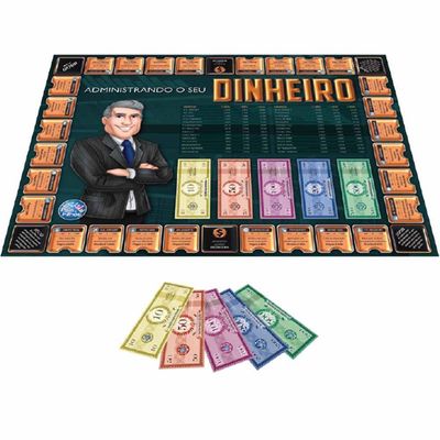Jogo De Tabuleiro Administrando Seu Dinheiro - 235 Peças