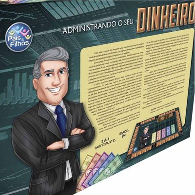 Jogo De Tabuleiro Administrando Seu Dinheiro - 235 Peças
