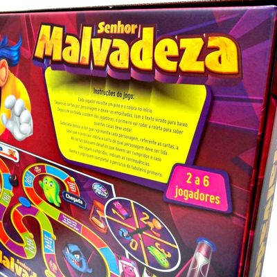 Jogo De Tabuleiro Senhor Malvadeza - Pais E Filhos