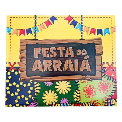 Caixa Festa Junina Arraiá - 29cm X 24cm X 7cm