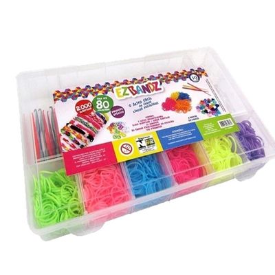 Kit Pulseira De Elástico Com Caixa Organizadora M Euqfiz