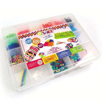 Kit Pulseira De Elástico Com Caixa Organizadora G Euqfiz