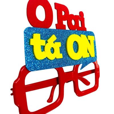 Óculos De Carnaval Sem Lentes - O Pai Tá On