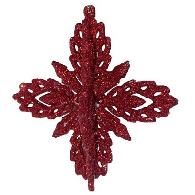 Enfeite Para Pendurar Floco De Neve - 10cm