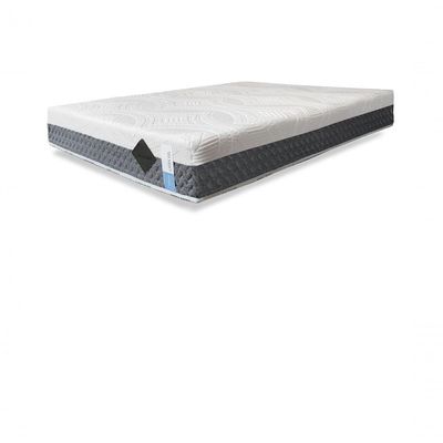 Colchão Natural Gel Articulado Cinza 25cm Opcionais Box Medida King 193x203cm