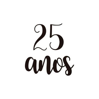 Adesivo Para Balão 25 Anos