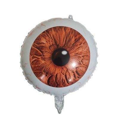 Balão Metalizado Halloween - Olho Laranja - 18 Polegadas