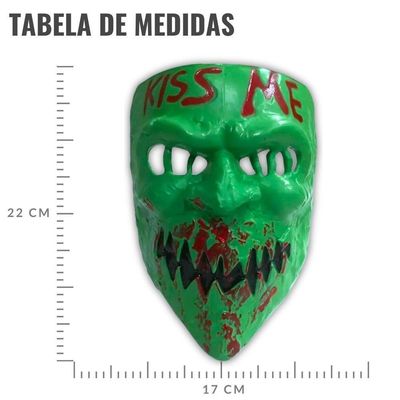 Kit 10 Máscara Terror The Purge Terror Carnaval Halloween
