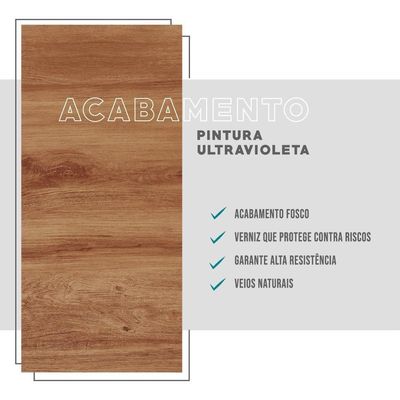 Armário Aéreo Milla Com Portas De Vidro E Nogueira Cinza 120cm Carraro