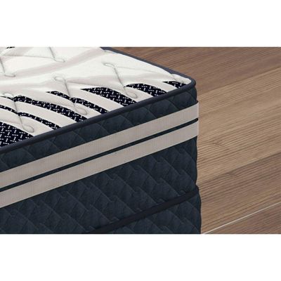 Colchão Solteiro Molas Ensacadas Masterpocket La Confort Azul Jeans 88x188x32 - Paropas