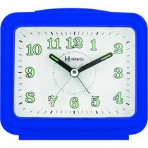 Relógio Despertador Branco Dois Alarme Super Alto Pilha Azul - Azul