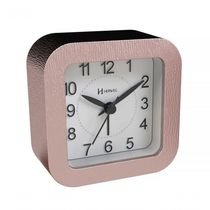 Relógio Despertador D Mesa Quartz Silencioso Com Luz Rosé - Rosé