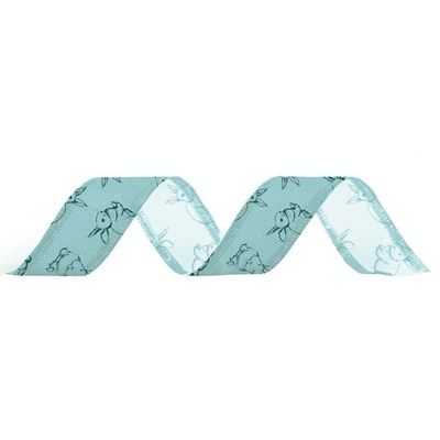 Fita De Páscoa Coelho Azul - 36mm X 10m