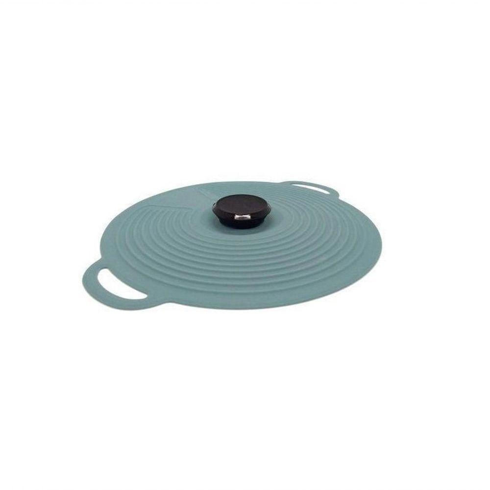 Tampa De Silicone Para Panela Cinza 23cm 4907 - Lyor