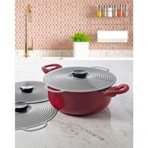 Tampa De Silicone Para Panela Cinza 23cm 4907 - Lyor