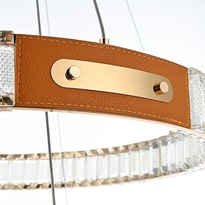 Lustre Pendente Nordecor Gulty 2898 Ouro Brilho Led Bivolt
