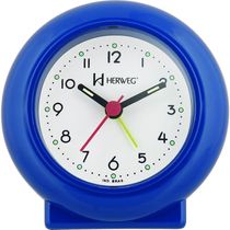 Despertador Analógico Redondo Tradicional Quartz Azul - Azul