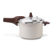 Panela De Pressão 4,2L Ceramic Life Fundo De Indução Pressure Vanilla Brinox
