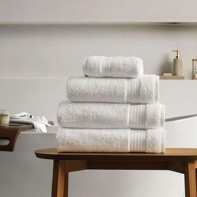 Toalha De Lavabo/visita Fio Penteado 100% Algodão Magna Branco